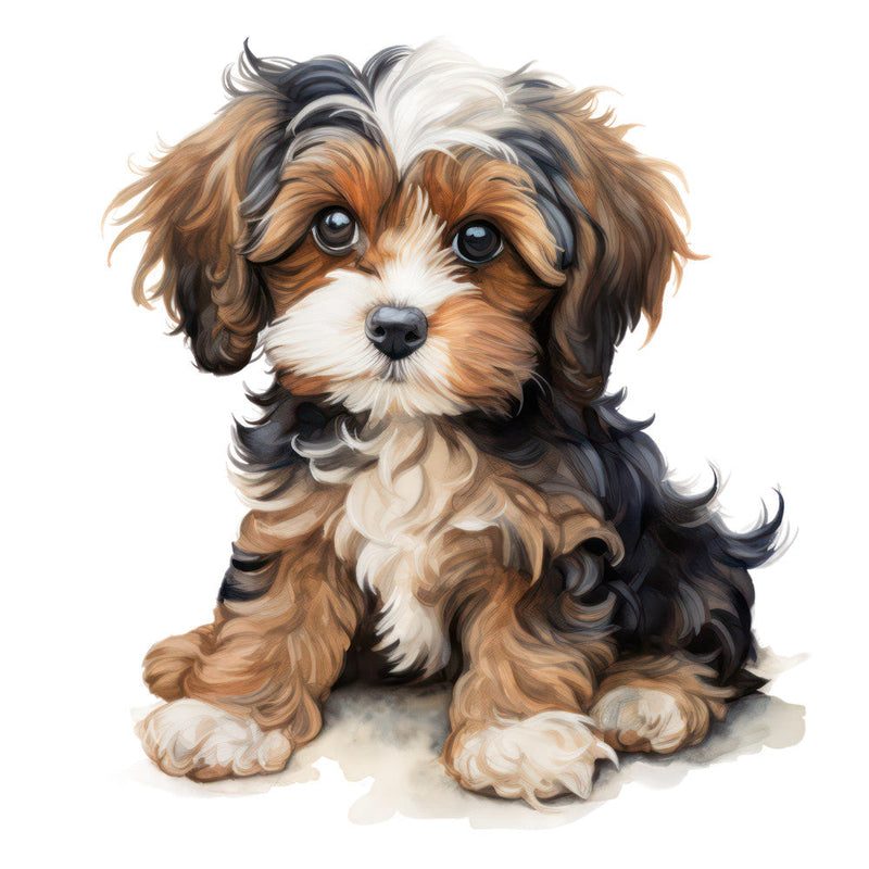 Cute Cavapoos Fabric Panel 19