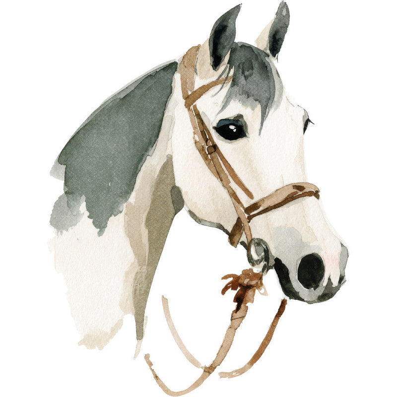 Watercolor Horses Fabric Panel 63