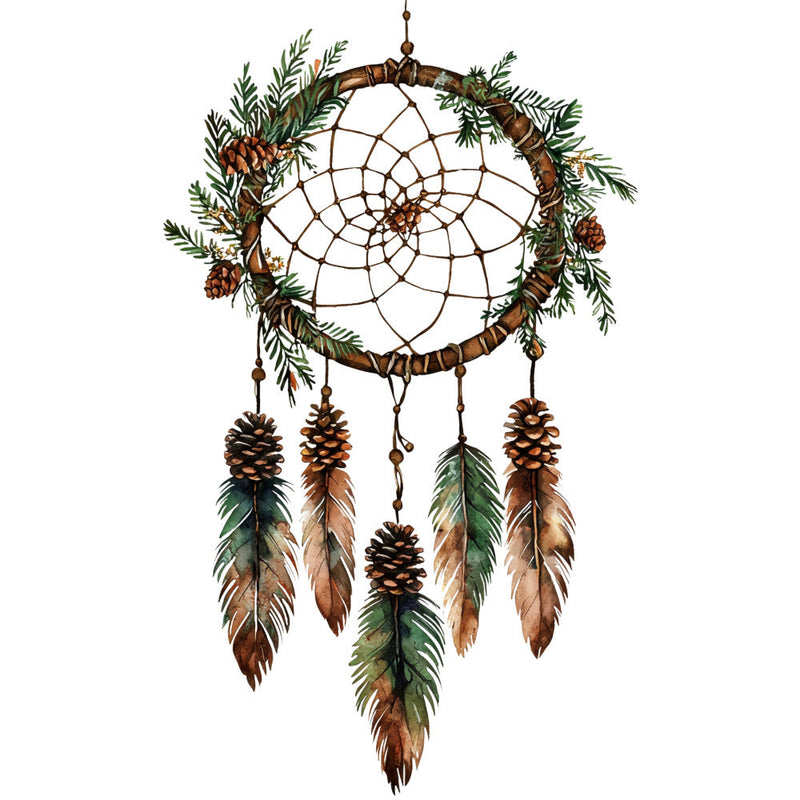 Floral Dreamcatcher Fabric Panel 9