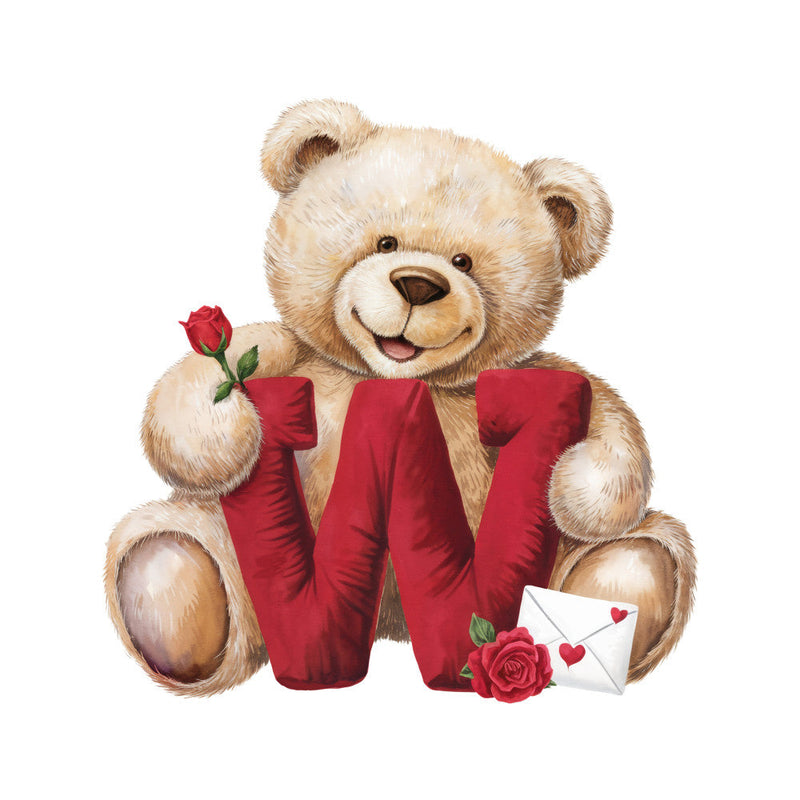 Valentines Day Alphabet Fabric Panel 29