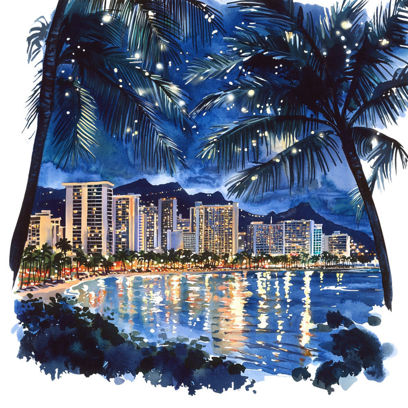 Hawaiian Paradise Fabric Panel 16