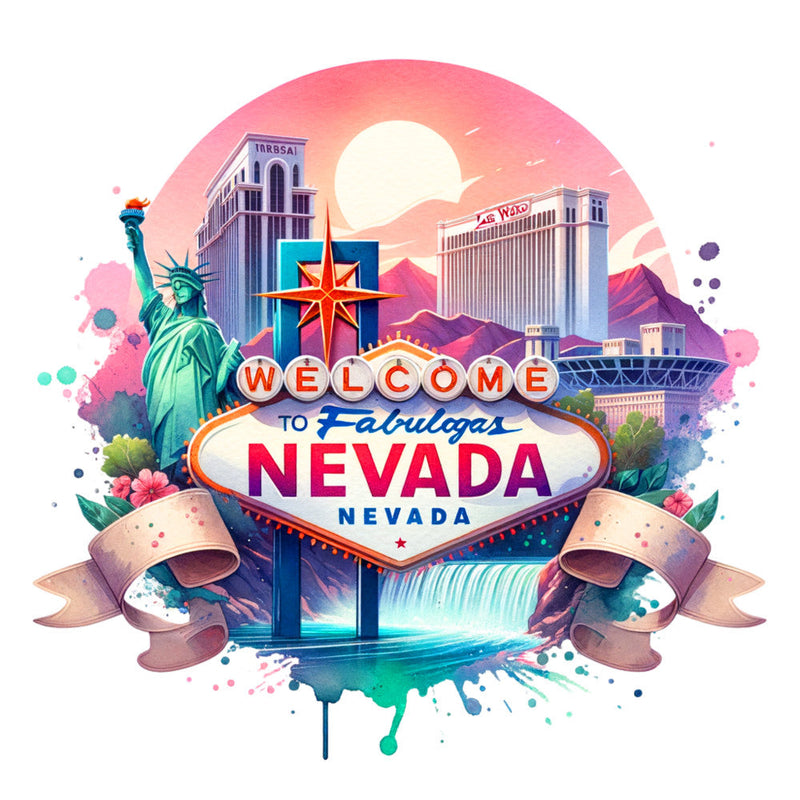 US States Retro Travel Fabric Panel 5