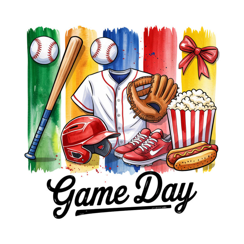 Baseball Brushstroke Fabric Panel 13