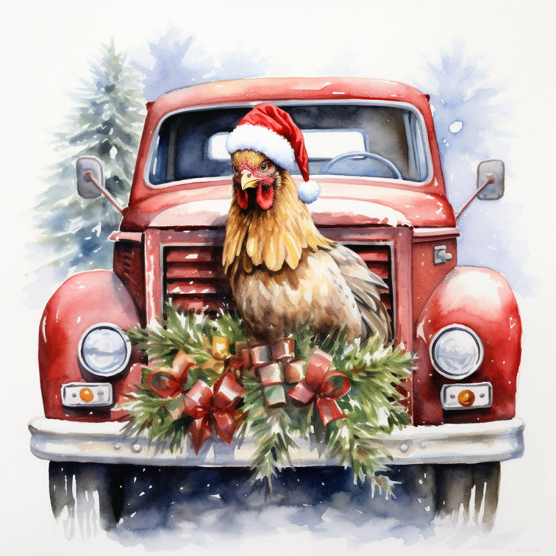 A Country Christmas Fabric Panel 16