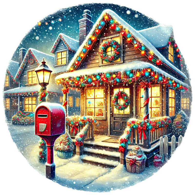 Christmas Villages Fabric Panel 90