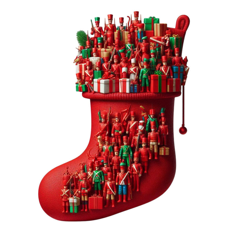 Cartoon Christmas Stockings Fabric Panel 27