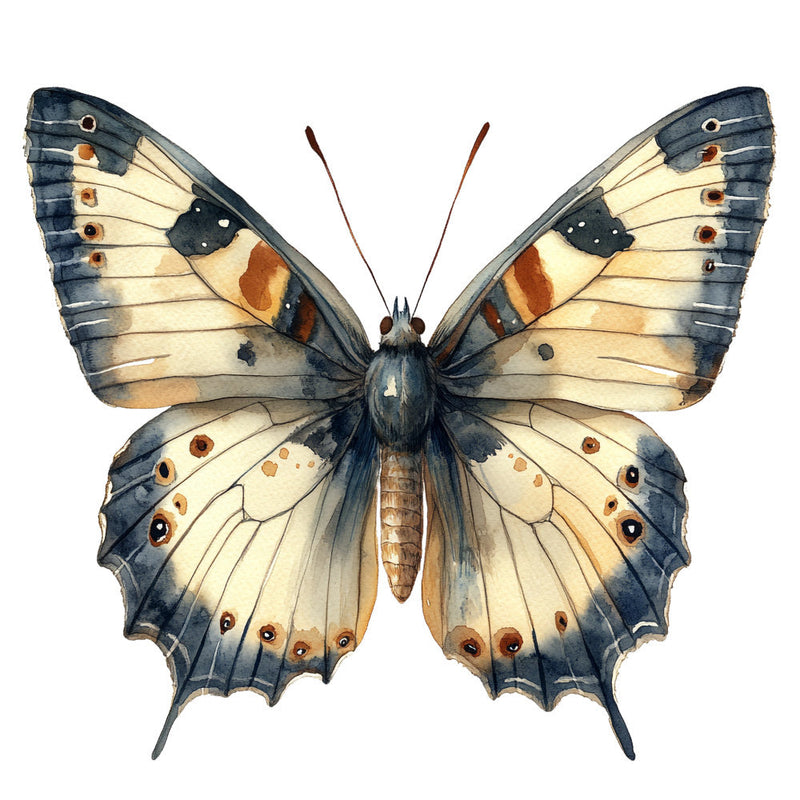 Ephemera Butterflies Fabric Panel 25