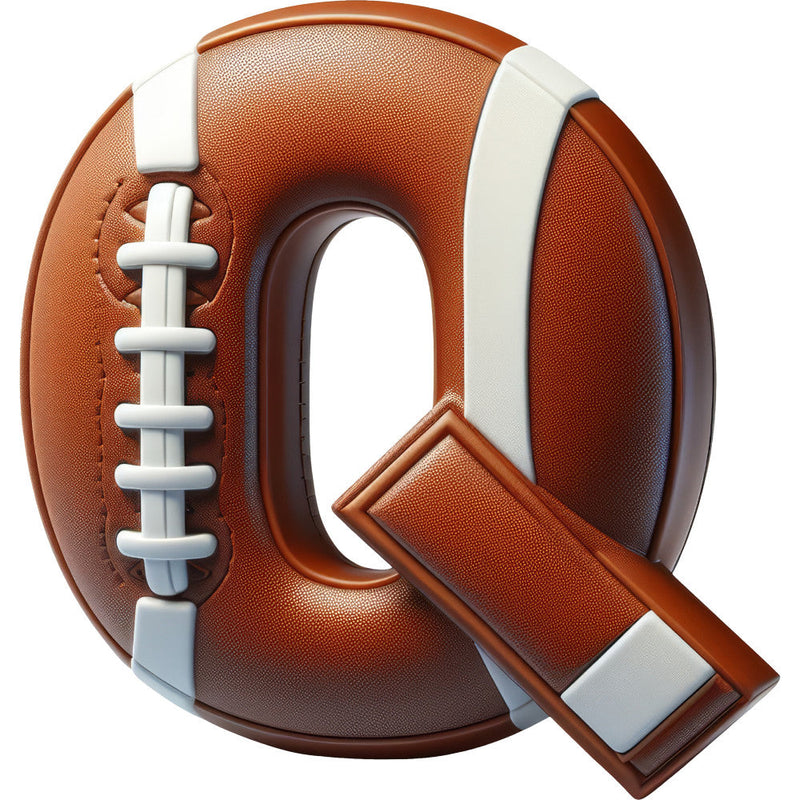 Football Alphabet Fabric Panel 25