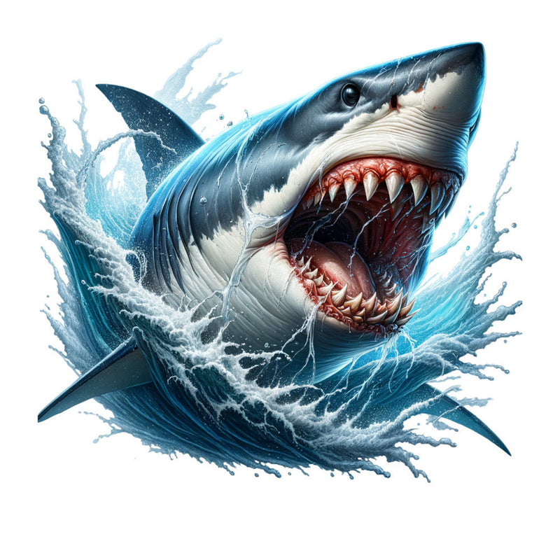 Angry Shark Fabric Panel 4