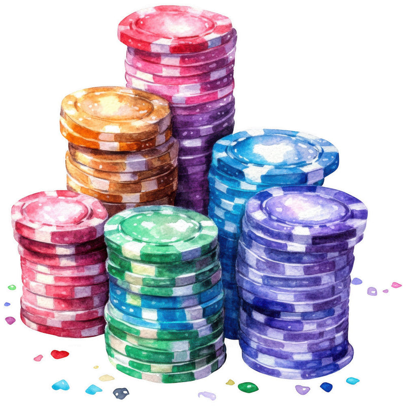 Watercolor Bingo Fabric Panel 5