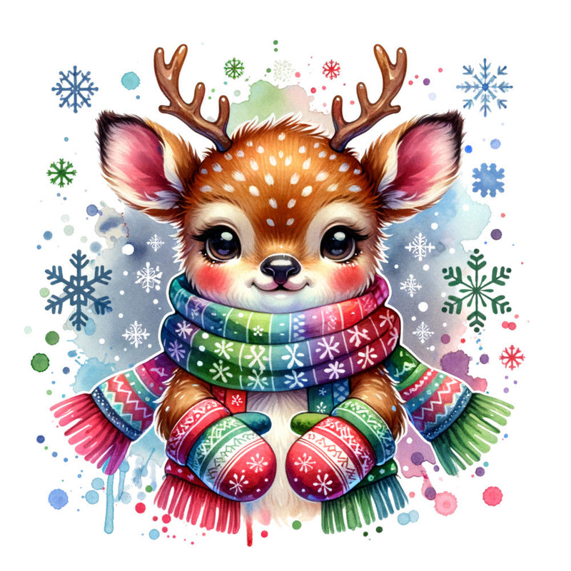 Woodland Baby Animals Fabric Panel 1