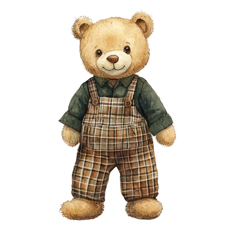 Classic Teddy Bear Fabric Panel 33