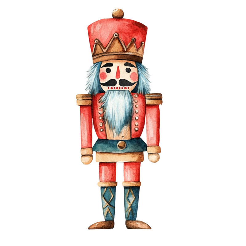 Classic Christmas Nutcrackers Fabric Panel 24