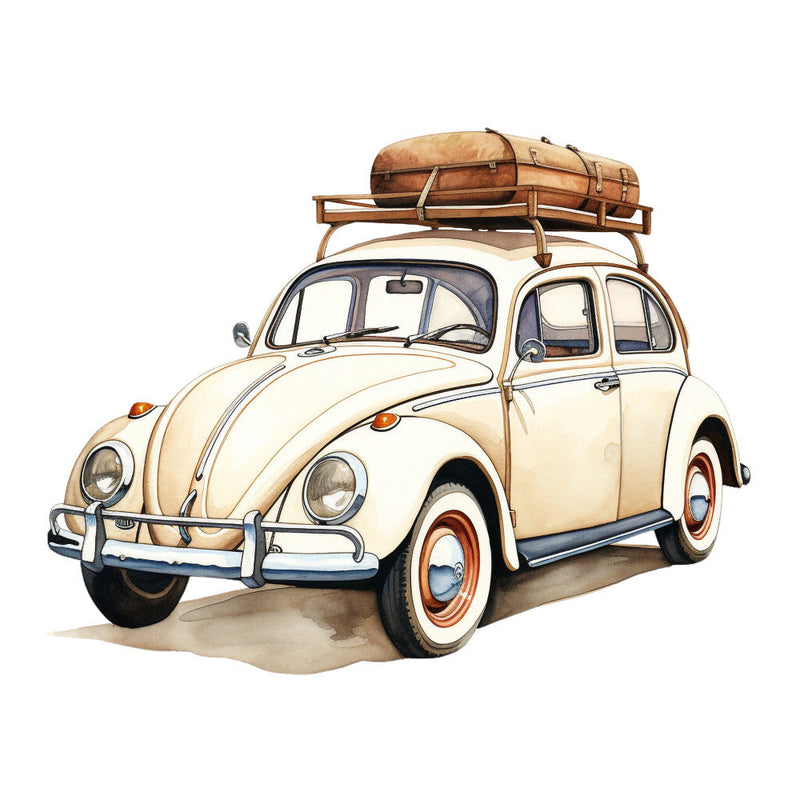 Vintage Cars Fabric Panel 15