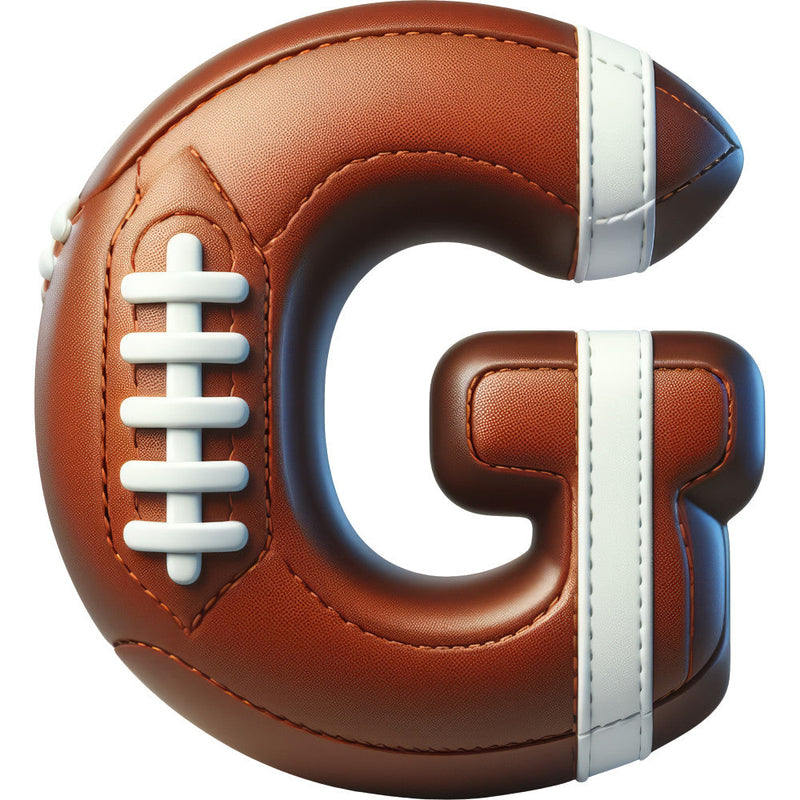 Football Alphabet Fabric Panel 15