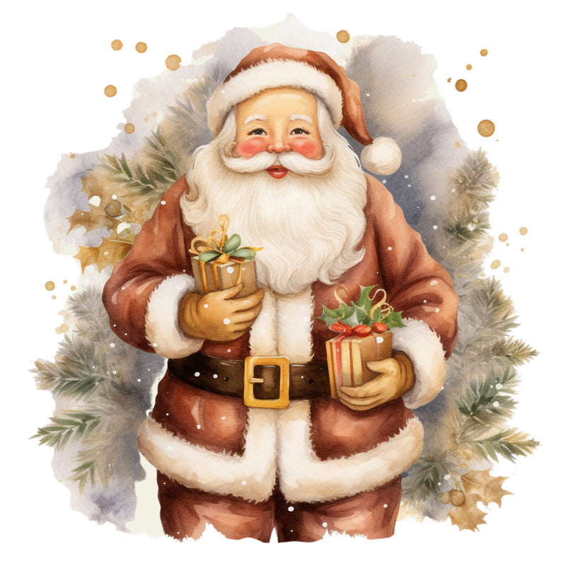 A Golden Christmas Fabric Panel 43