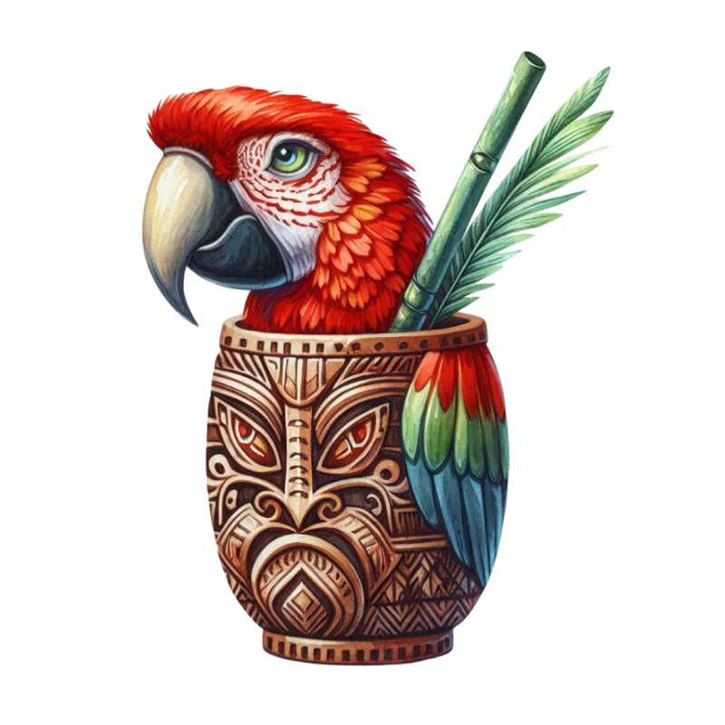 Tiki Cups Fabric Panel 11