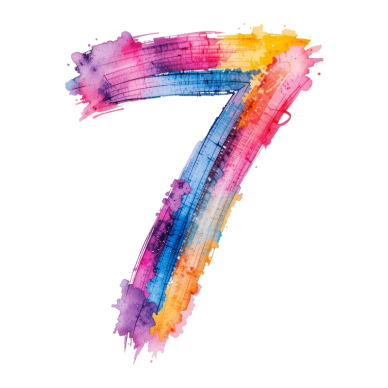 Brushstroke Alphabet Fabric Panel 39