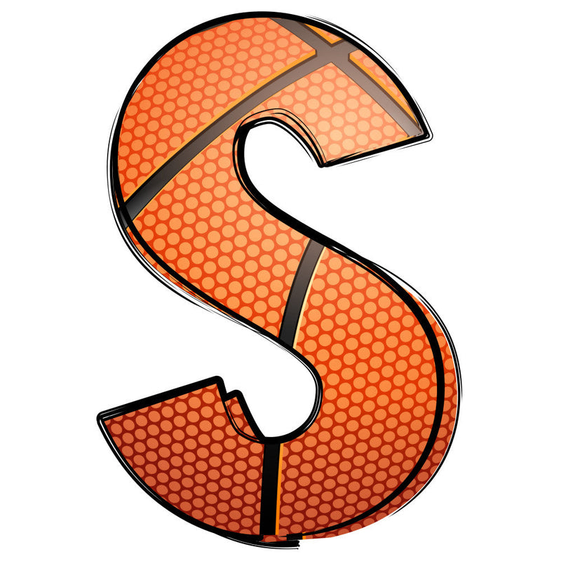 Basketball Doodles Alphabet Fabric Panel 35