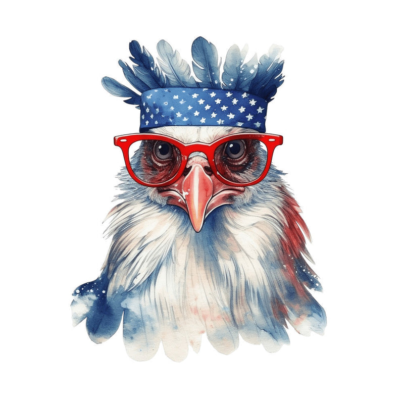 American Rooster Fabric Panel 12