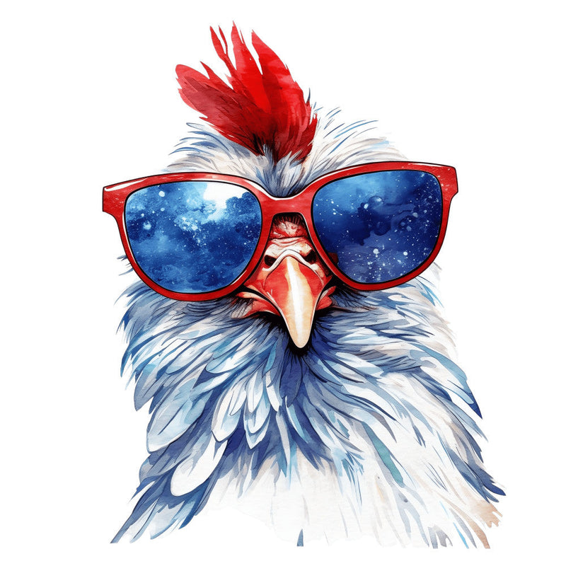 American Rooster Fabric Panel 6