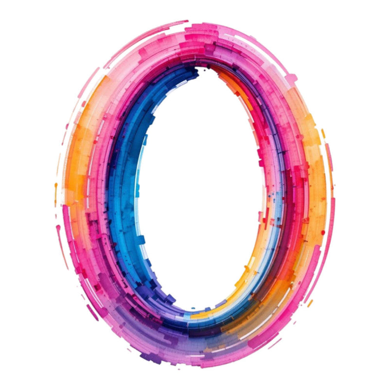 Brushstroke Alphabet Fabric Panel 32