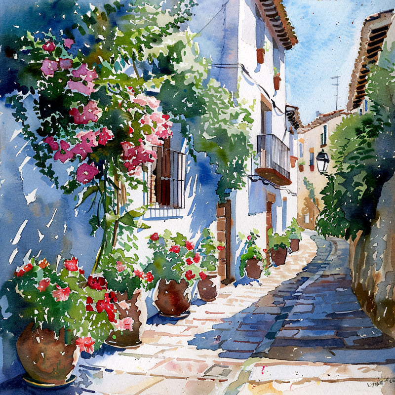 Spain Travel Art Fabric Panel 15