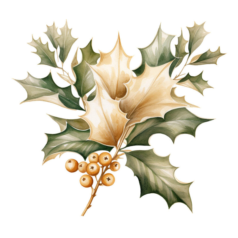 A Golden Christmas Fabric Panel 13