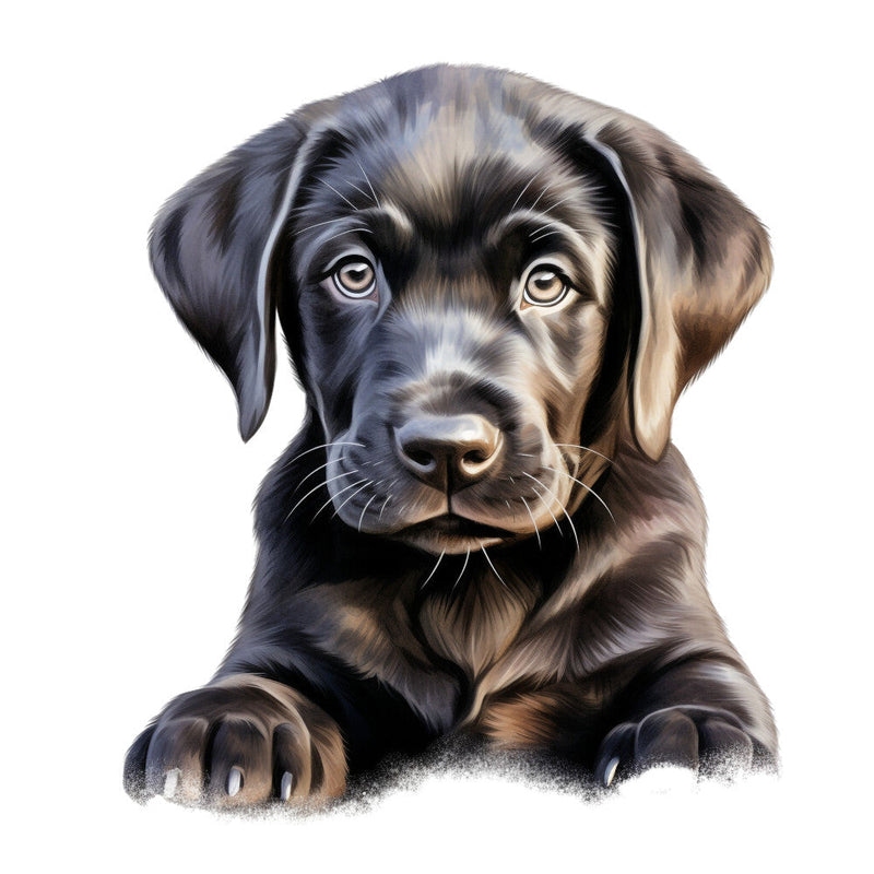 Watercolor Labrador Fabric Panel 7