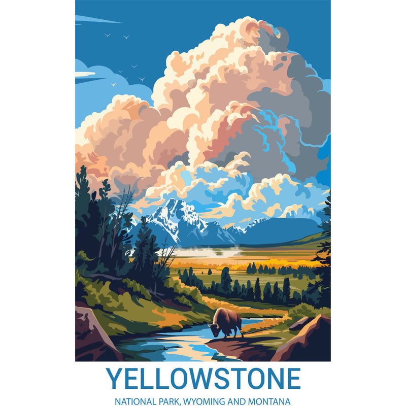 National Parks Posters Fabric Panel 62