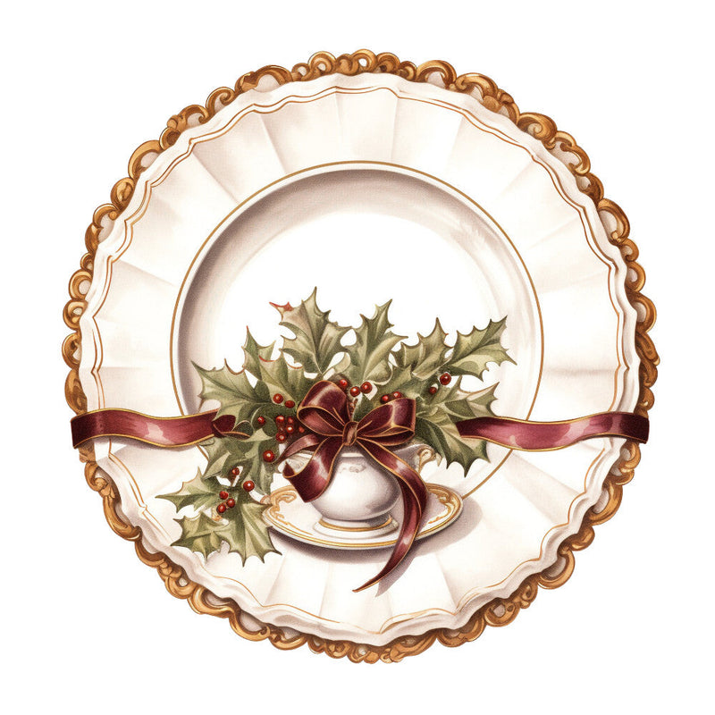 Antique Christmas Fabric Panel 10