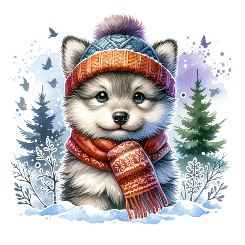 Woodland Baby Animals Fabric Panel 3