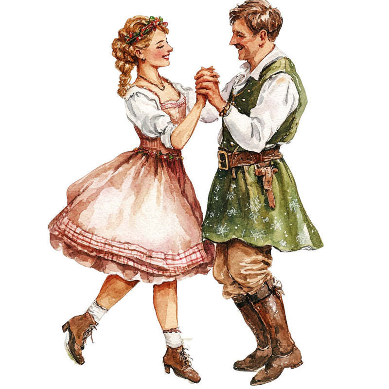 Watercolor Oktoberfest Fabric Panel 17