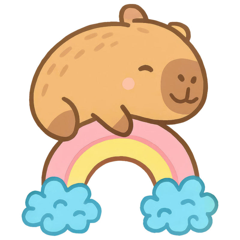 Cartoon Capybara Fabric Panel 9