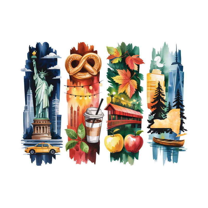 Brushstroke State Fabric Panel 12