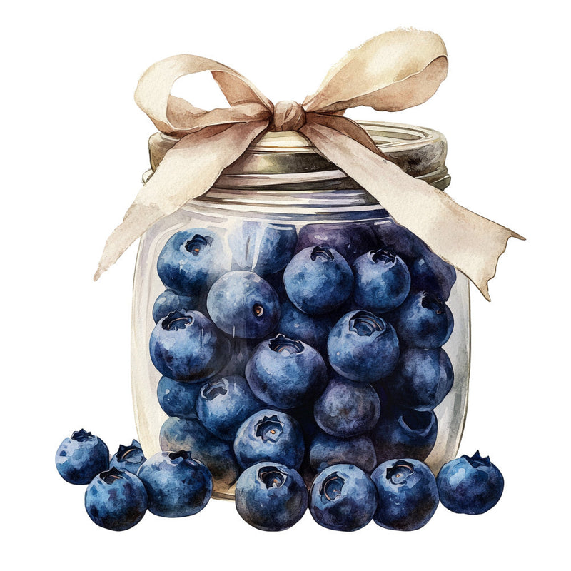 Blueberry Gardens Fabric Panel 28