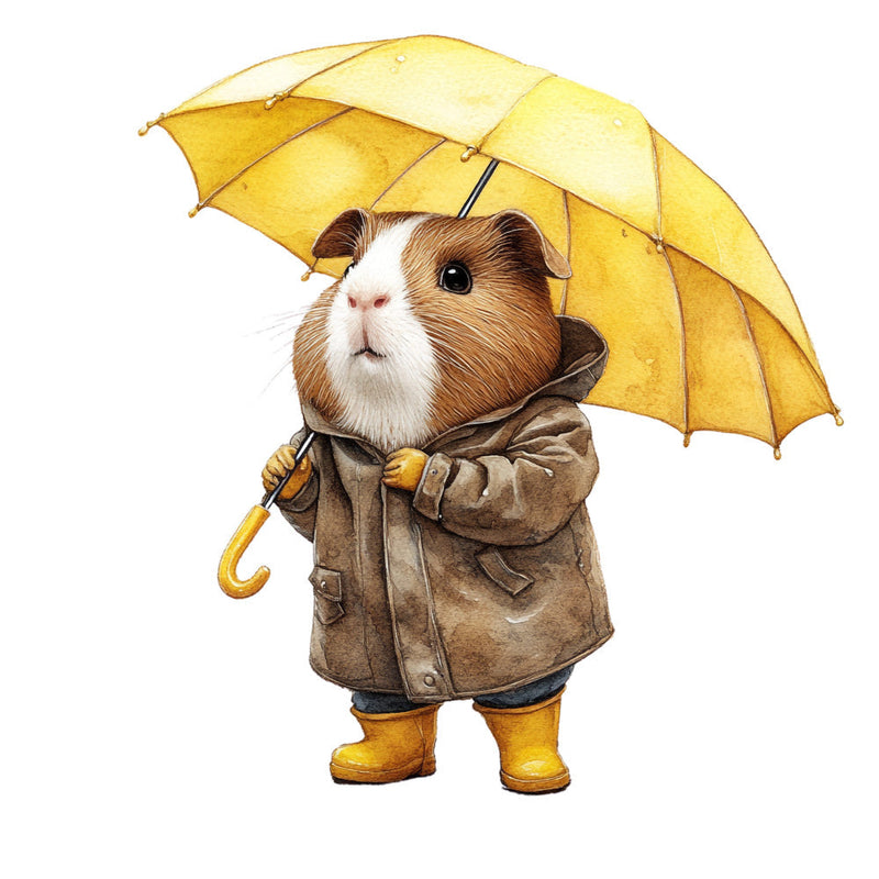 Cute Guinea Pigs Fabric Panel 13