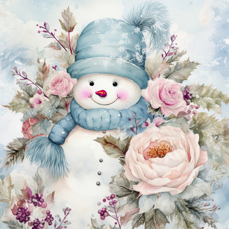 Classic Snowman Fabric Panel 61