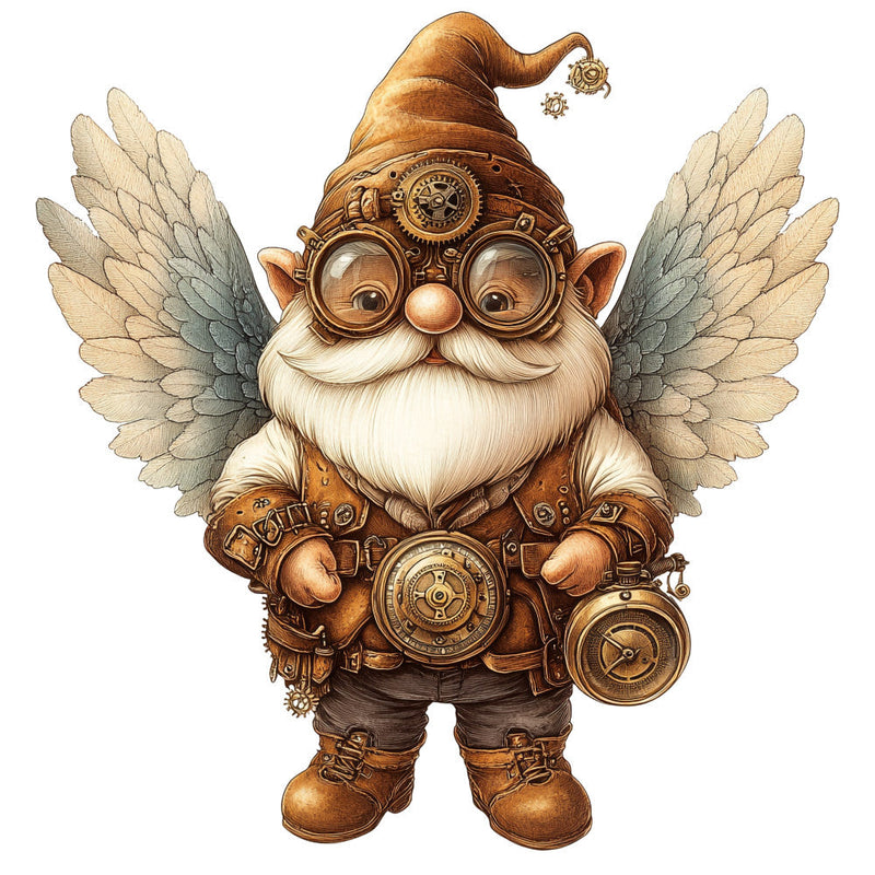 Steampunk Gnomes Fabric Panel 19