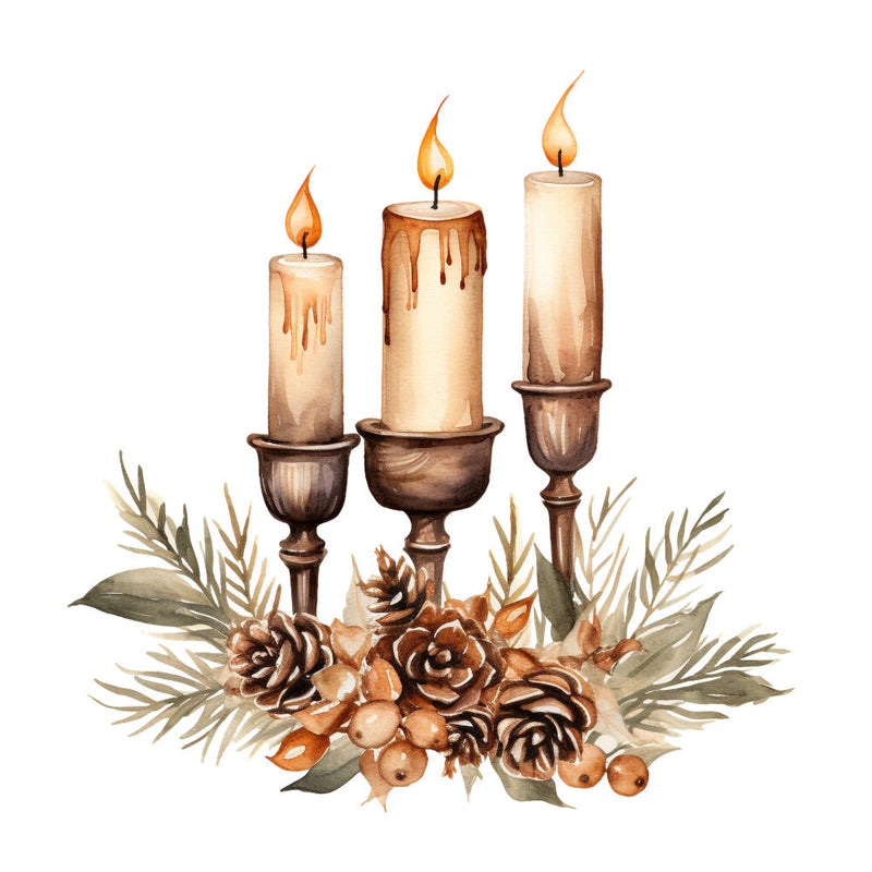 Antique Christmas Fabric Panel 37