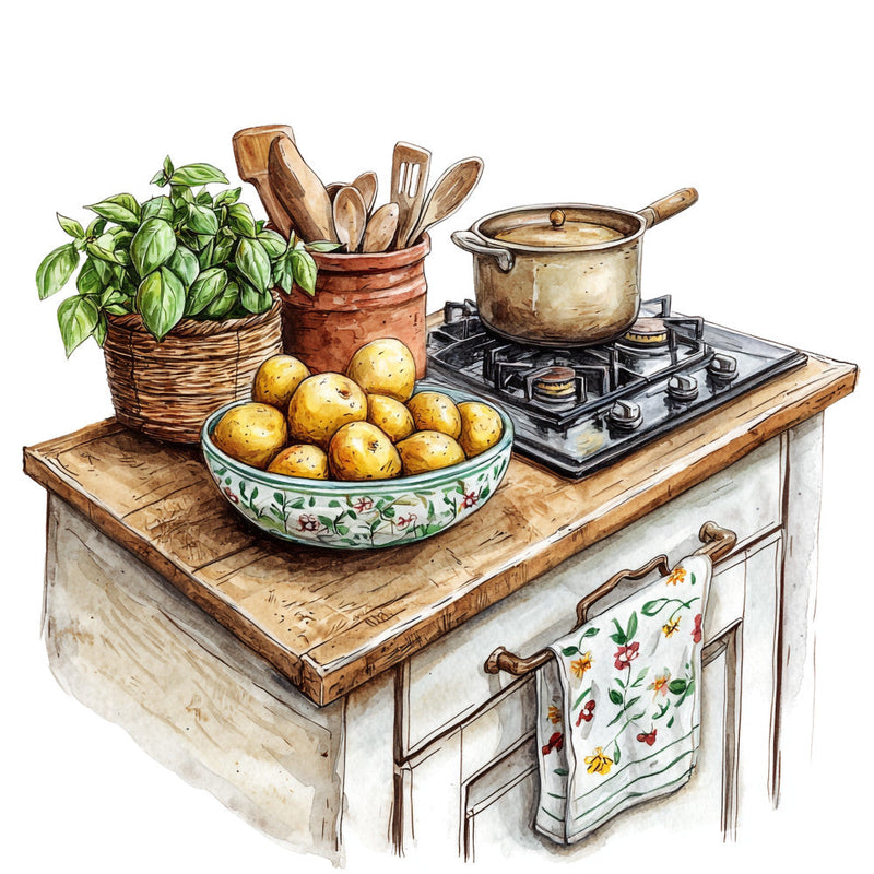 Country Kitchen Fabric Panel 15