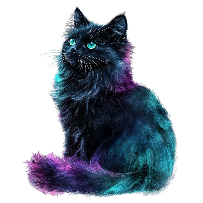 Colorful Cats Fabric Panel 14