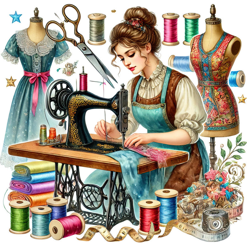 Sewing Scenes Fabric Panel 30