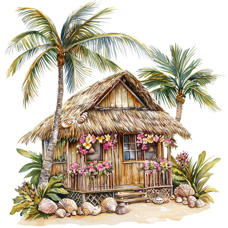 Hawaiian Paradise Fabric Panel 24