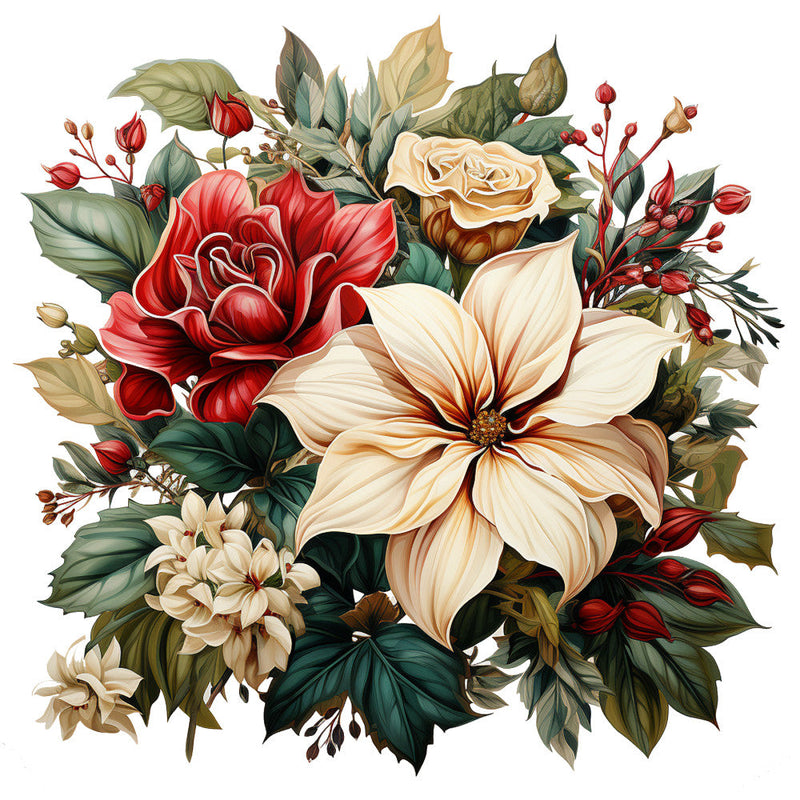 Elegant Christmas Fabric Panel 33