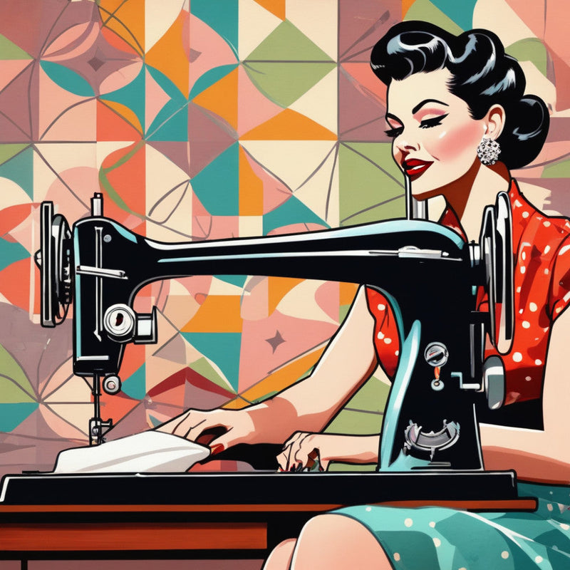 Sewing Ladies Fabric Panel 14