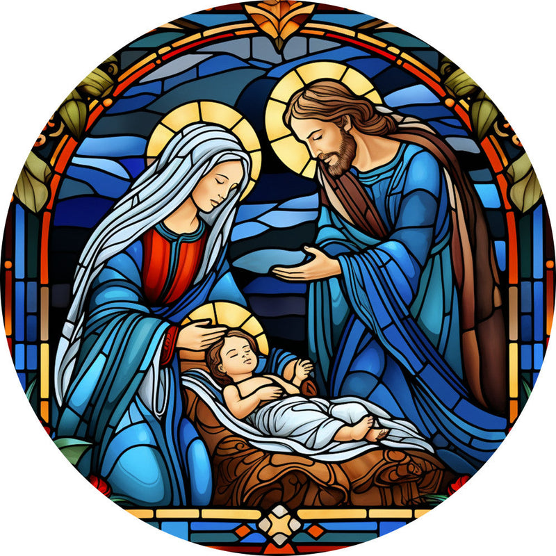 Nativity Christmas Ornaments Fabric Panel 24