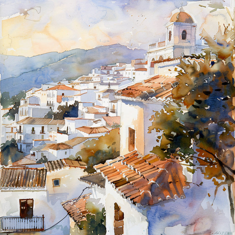 Spain Travel Art Fabric Panel 10