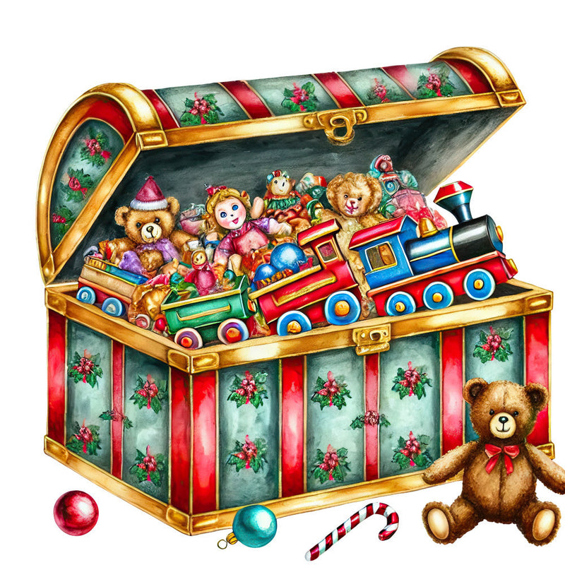 Christmas Toys Fabric Panel 28