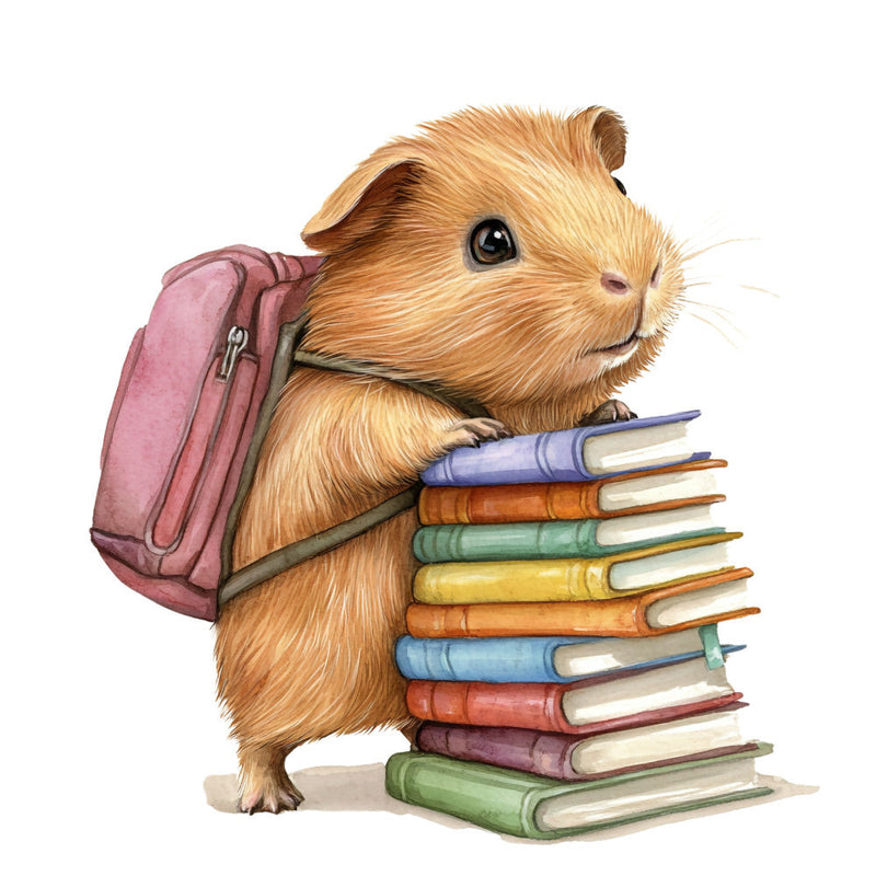 Cute Guinea Pigs Fabric Panel 21